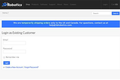 3D Robotics 出口管制